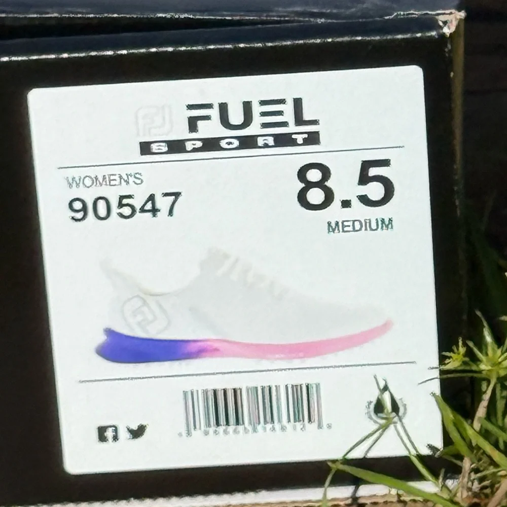 NEW FootJoy Fuel Sport Women’s Golf Shoes White/Pink/Purple Size 8.5 Medium NIB